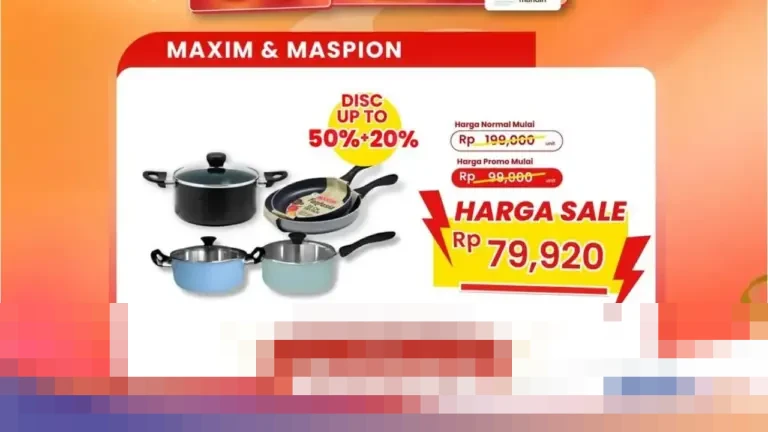 Transmart Full Day Sale Kembali Hadir, Diskon Teflon Maxim dan Maspion Capai 50%+20%