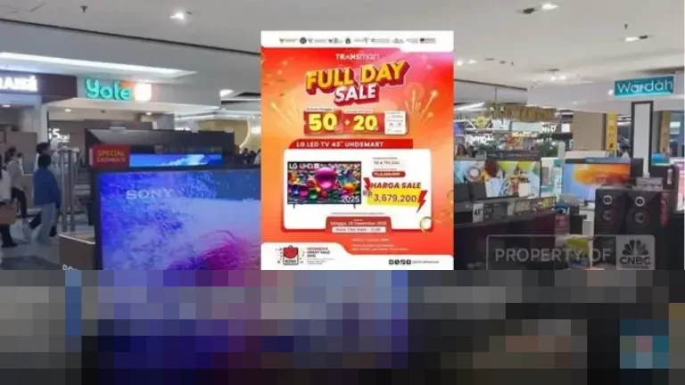 Transmart Gelar Diskon Besar-besaran Hingga 50% + 20% untuk TV LED Layar Lebar Hari Ini
