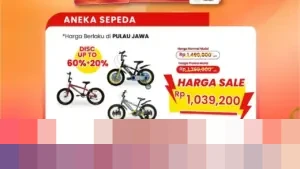 Transmart Gelar Full Day Sale Hari Ini, Tawarkan Diskon Sepeda Hingga 60% + 20%