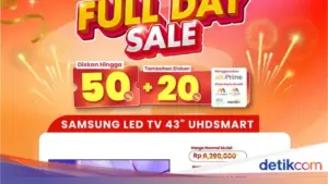 Transmart Gelar Full Day Sale, Tawarkan Diskon LED TV 43 Inci Mulai Rp3 Jutaan