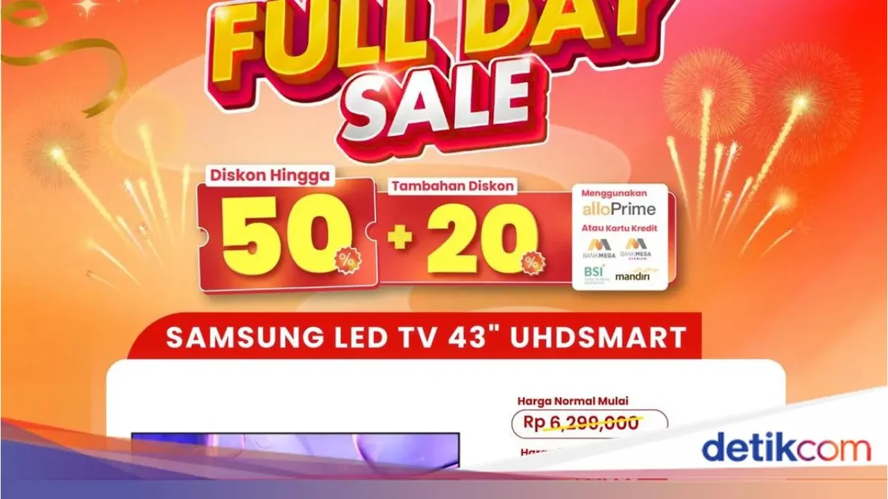 Transmart Gelar Full Day Sale, Tawarkan Diskon LED TV 43 Inci Mulai Rp3 Jutaan