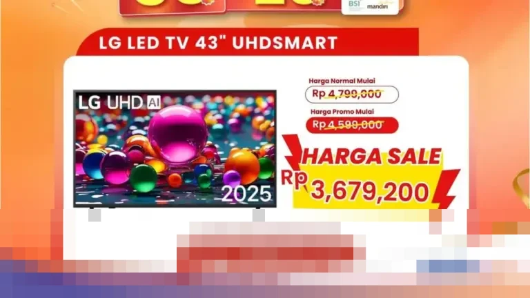 Transmart Kembali Gelar Full Day Sale, Tawarkan LG LED TV 43 Inci Hanya Rp 3 Jutaan