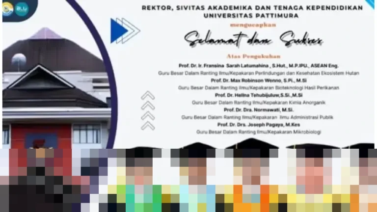 Unpatti Ambon Kukuhkan Lima Guru Besar Baru, Perkuat Kualitas Pendidikan Tinggi Maluku