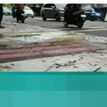 Warga Tangsel Kecewa, Guiding Block Tunanetra di Jalan Pahlawan Seribu Diganti Cat Kuning