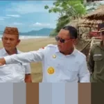 Abrasi Parah Porak Poranda Pantai Minanga, Bupati Gorontalo Utara Thariq Modanggu Ambil Langkah Cepat