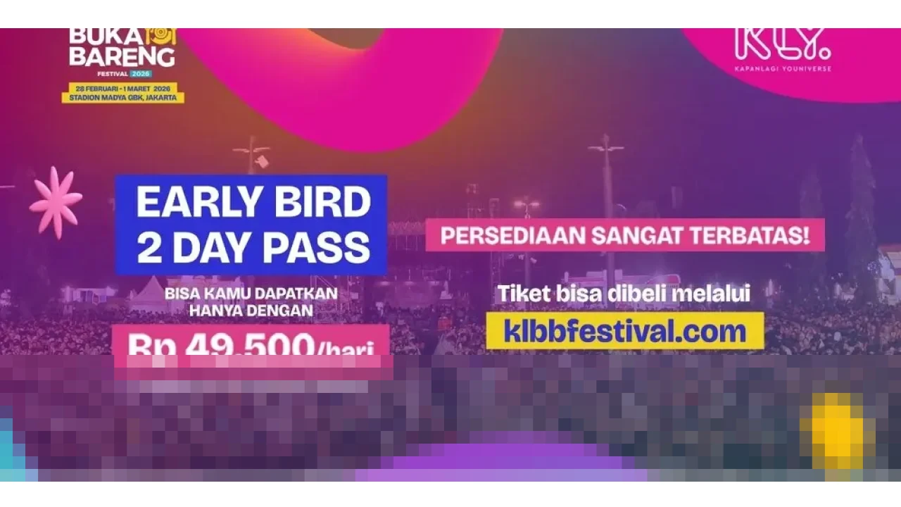 Antusiasme Memuncak, Tiket Early Bird KapanLagi Buka Bareng Festival 2026 Ludes Tak Sampai Satu Jam