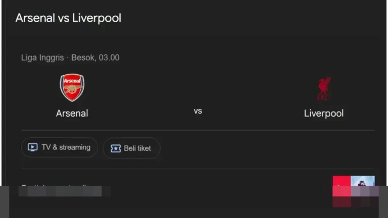 Arsenal vs Liverpool: Ujian Krusial The Gunners di Puncak, The Reds Pincang Tanpa Pilar Utama