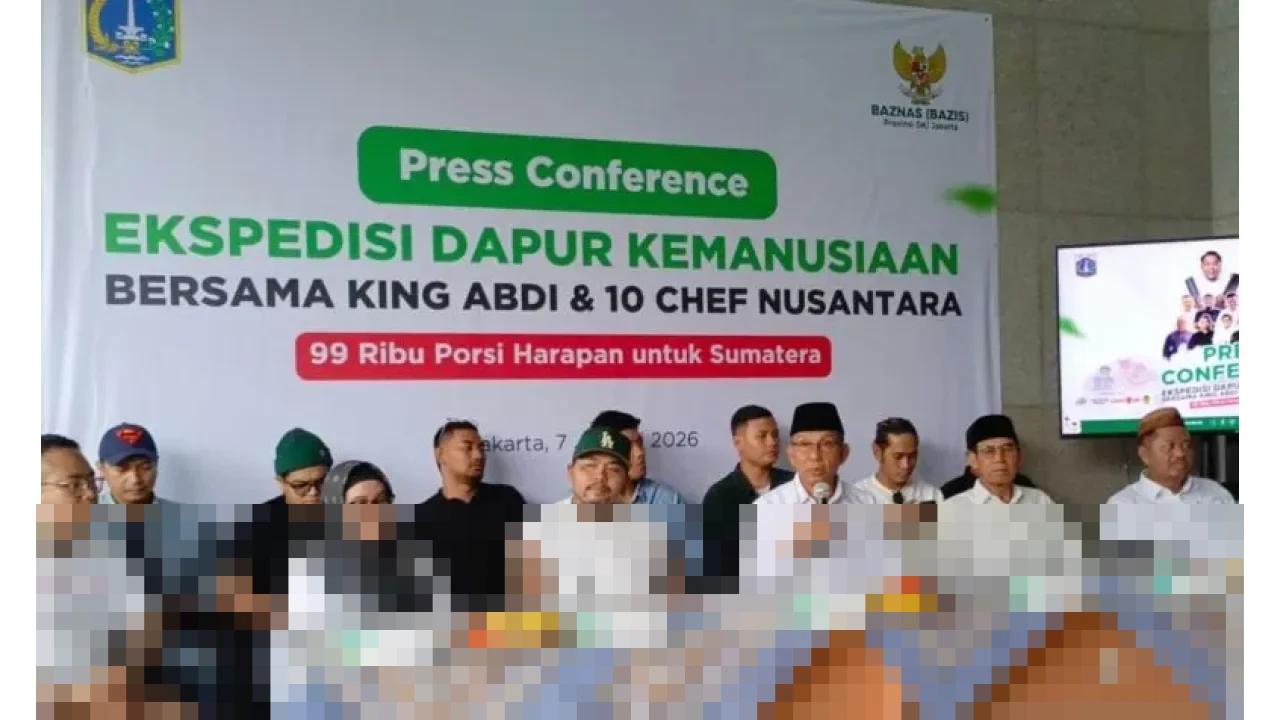 Baznas DKI Luncurkan ’99 Ribu Porsi Harapan’, Salurkan Makanan ke Korban Bencana Sumatra