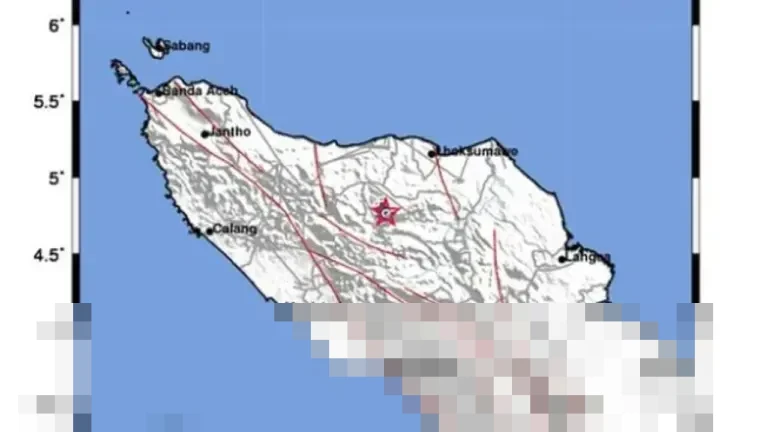 BMKG Umumkan Gempa Magnitudo 2,3 Guncang Aceh Tenggara pada Kamis Malam