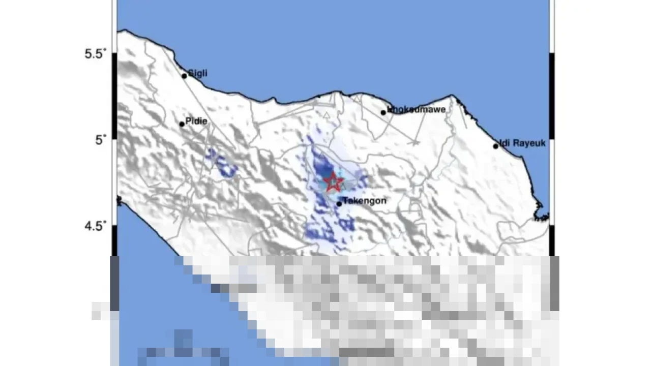 BMKG Ungkap Gempa Magnitudo 2,8 di Bener Meriah Akibat Aktivitas Sesar Aktif, Warga Diimbau Tenang