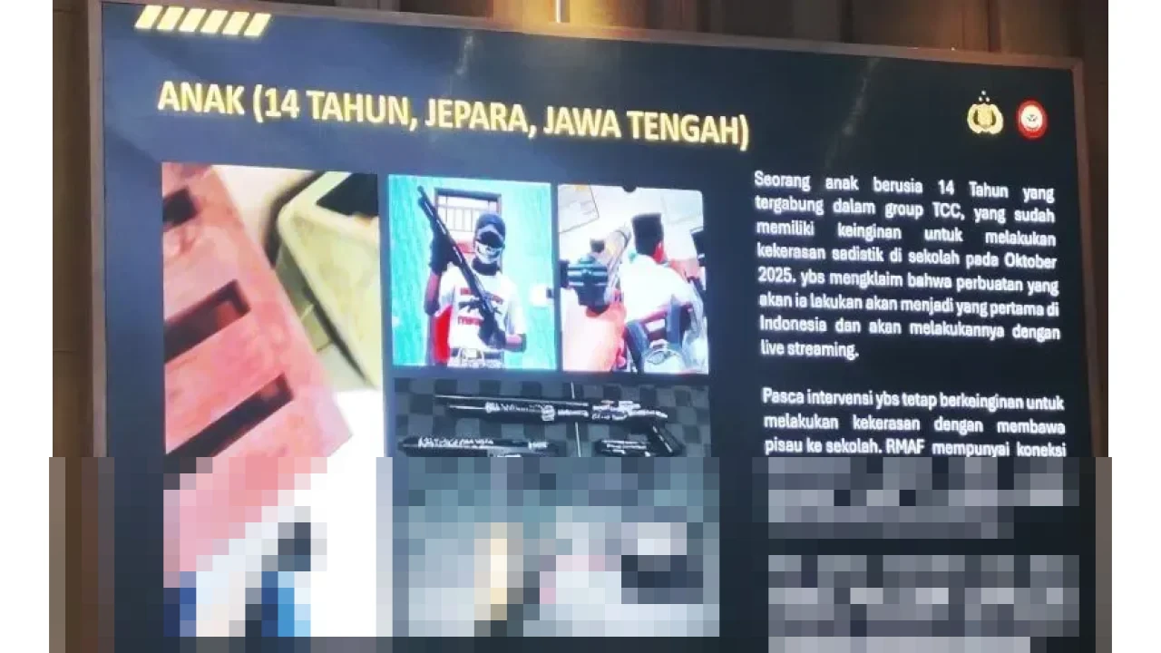 Densus 88 Ungkap Remaja 14 Tahun di Jepara Gabung True Crime Community, Ingin Picu Kekerasan Sadistik di Sekolah
