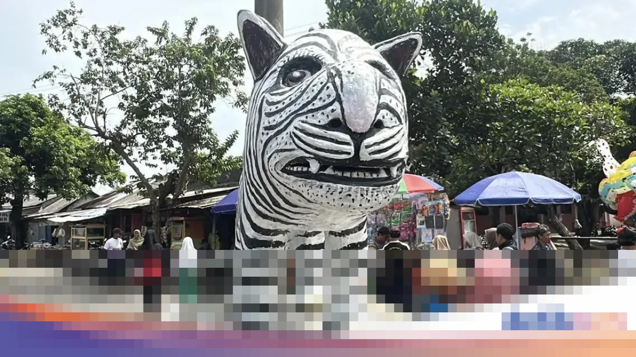 Dicibir Mirip Kuda Nil, Patung Macan Kediri Ditawar Rp 180 Juta dan Jadi Magnet Ekonomi Lokal