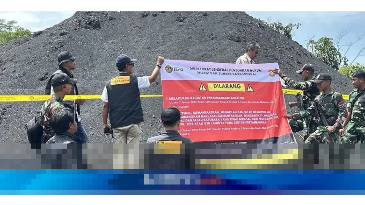 ESDM Amankan 70.000 Ton Batubara Ilegal di Kutai Kartanegara, Hasil Lelang Jadi Penerimaan Negara