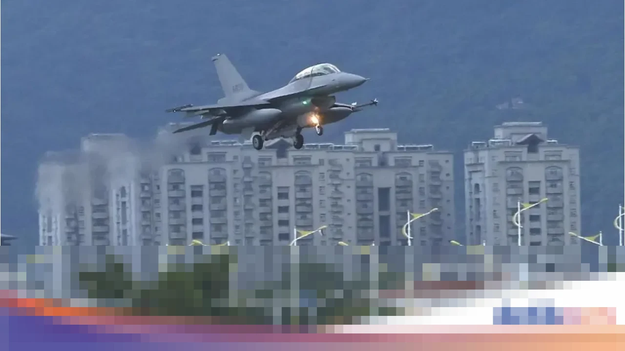 Jet Tempur F-16 Taiwan Jatuh di Lepas Pantai Timur Saat Latihan Rutin, Pilot Hilang dalam Operasi Pencarian