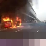 Kompol Sandy: “Tidak Ada Korban Jiwa dalam Insiden Bus Terbakar di Tol Japek Akibat Korsleting Sound System”