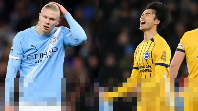 Man City Ditahan Imbang Brighton 1-1: Perburuan Gelar Terancam, Haaland Boros Peluang