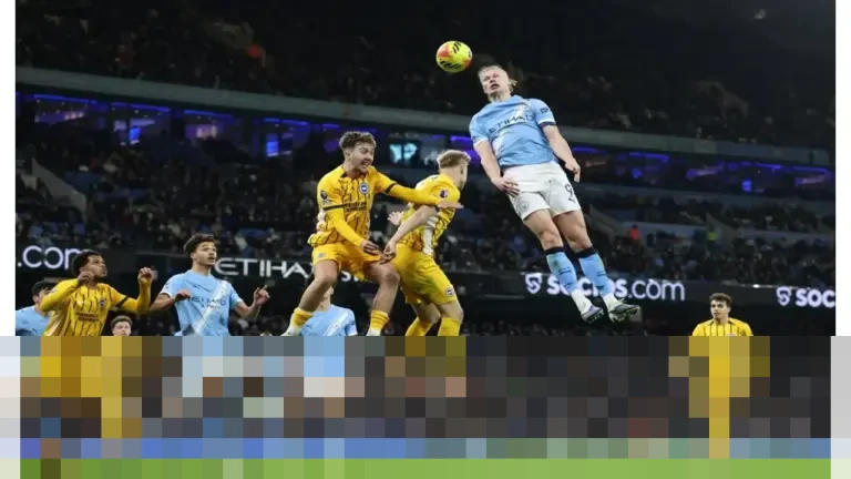 Manchester City Ditahan Imbang Brighton 1-1 di Etihad, Jarak dengan Arsenal Makin Lebar