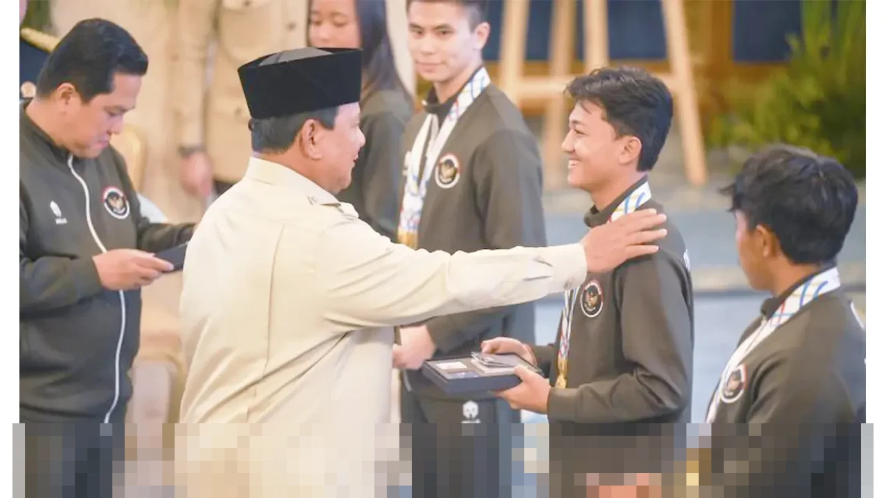 Pemerintah Guyur Bonus Rp465,25 Miliar untuk Atlet SEA Games 2025, Prabowo Serahkan Simbolis di Istana Negara