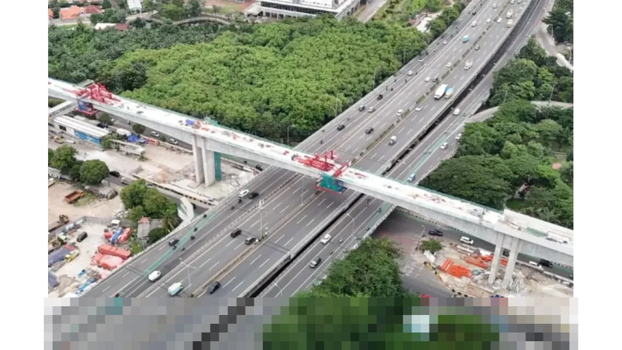 Perlintasan LRT Jakarta Velodrome-Manggarai di Atas Tol Wiyoto Wiyono Rampung, Jakpro Ungkap Kolaborasi Solid