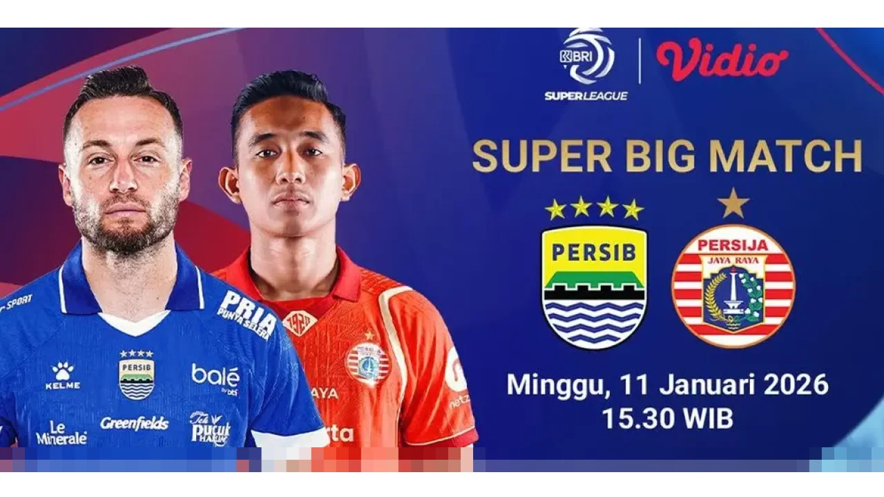 Persib Bandung vs Persija Jakarta: El Clasico BRI Super League Penentu Posisi Dua Besar, Live Eksklusif Vidio Persib Bandung vs Persija Jakarta: El Clasico BRI Super League Penentu Posisi Dua Besar, Live Eksklusif Vidio