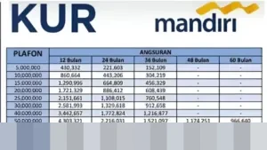 Plafon Rp10 Juta-Rp50 Juta, Ini Simulasi Cicilan KUR Mandiri 2026 Bunga Tetap 6 Persen