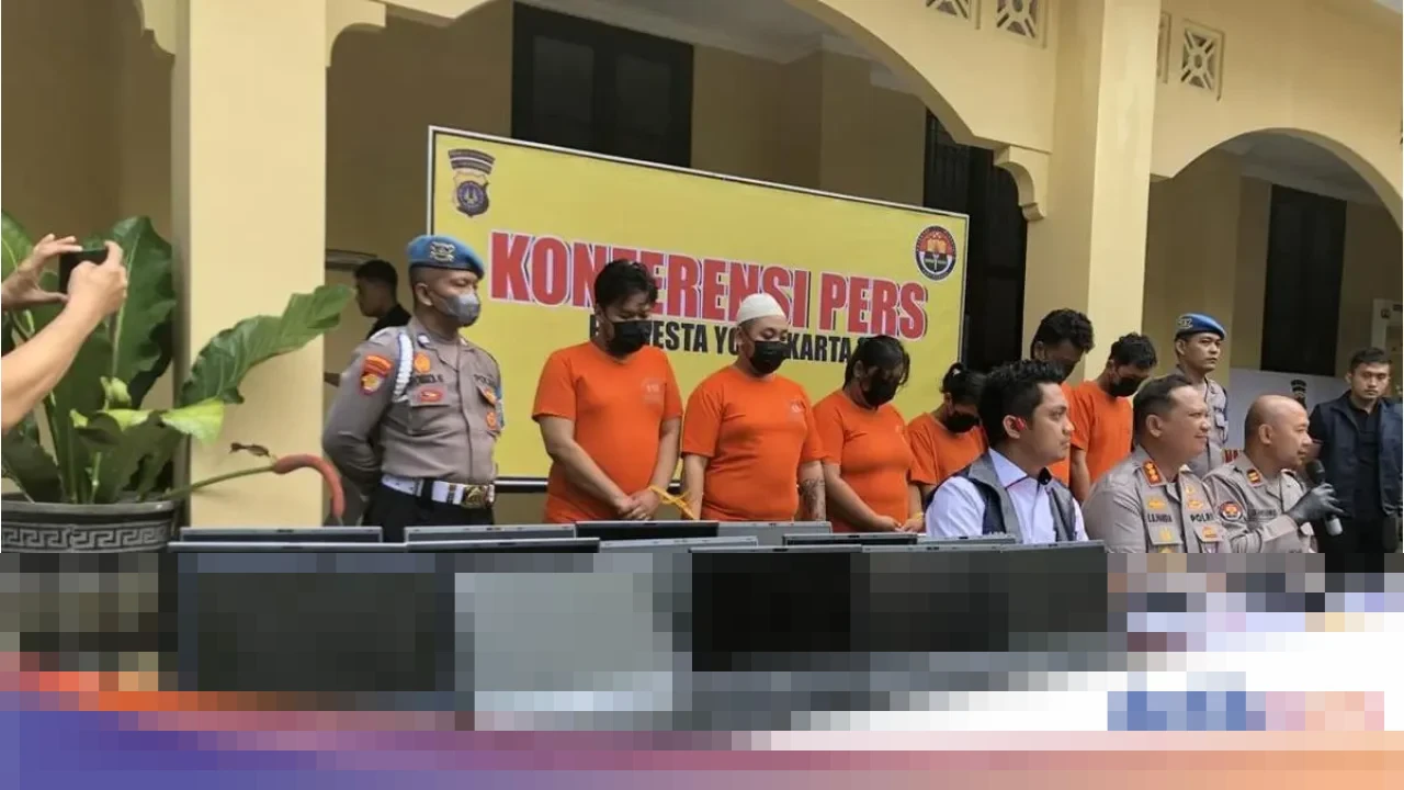 Polresta Jogja Ungkap Markas Scam Jaringan Internasional di Sleman, 6 Petinggi Jadi Tersangka