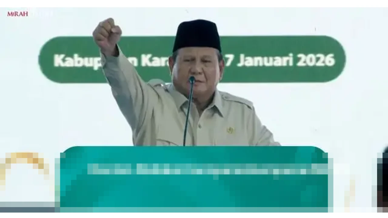 Prabowo Soroti Korupsi dan Kemiskinan di Panen Raya Karawang, Targetkan MBG Nasional 2026