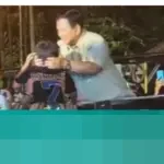 Prabowo Subianto Rayakan Tahun Baru di Pengungsian Tapsel, Peluk Anak-Anak Korban Bencana