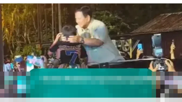 Prabowo Subianto Rayakan Tahun Baru di Pengungsian Tapsel, Peluk Anak-Anak Korban Bencana