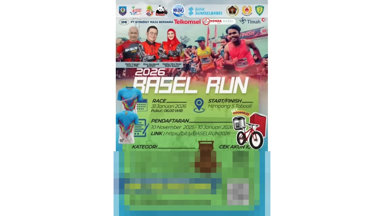 PWI Bangka Selatan Gelar Basel Run 2026, Padukan Olahraga dan Promosi Wisata Lokal PWI Bangka Selatan Gelar Basel Run 2026, Padukan Olahraga dan Promosi Wisata Lokal