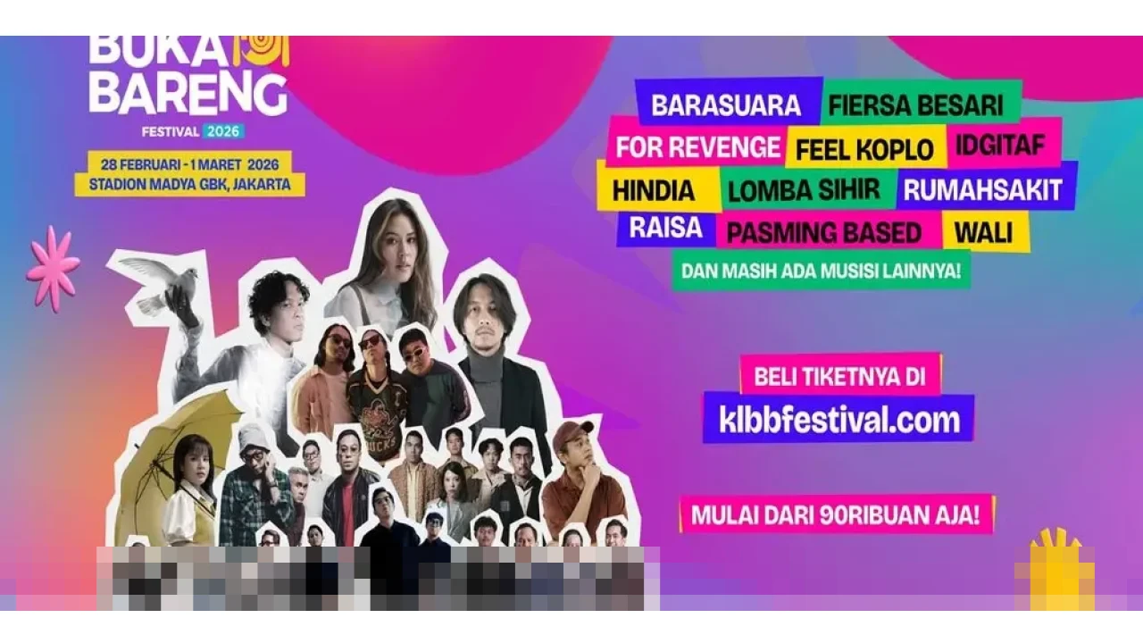 Raisa, Fiersa Besari, hingga For Revenge Siap Guncang Panggung KapanLagi Buka Bareng Festival 2026 di GBK