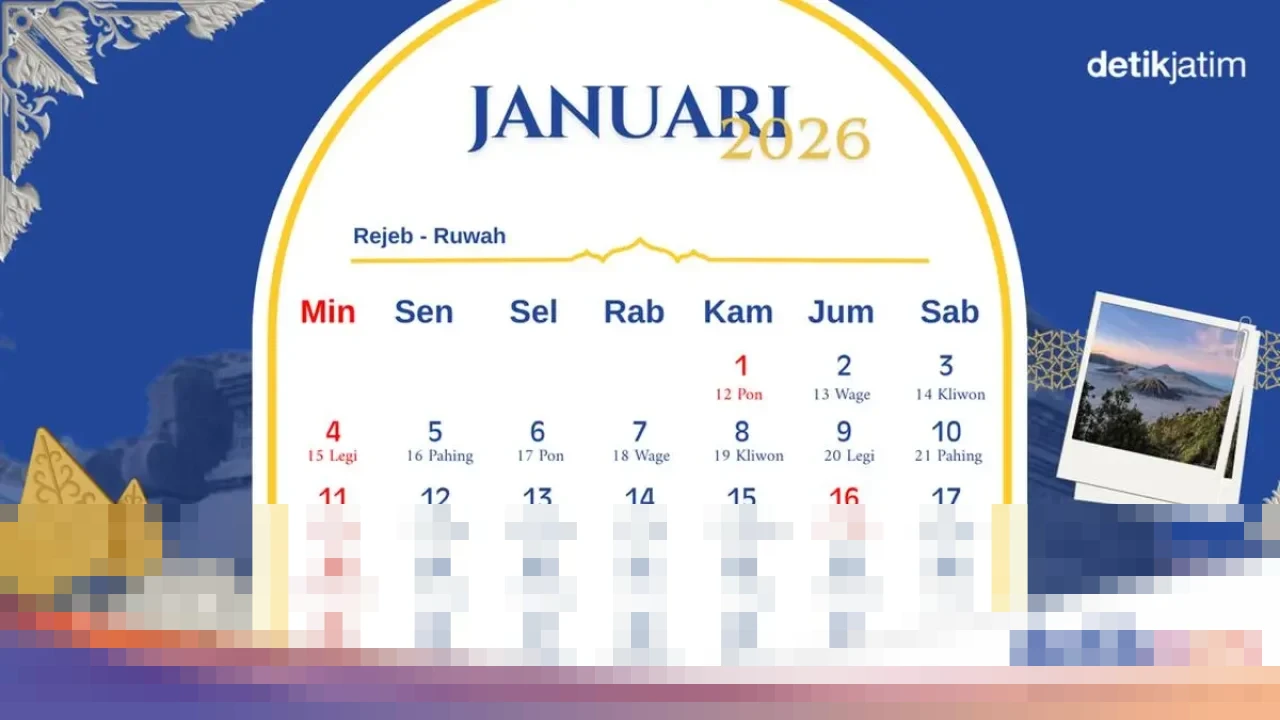 Selami Kalender Jawa 4 Januari 2026: Weton Minggu Legi dan Watak Uniknya Terungkap Selami Kalender Jawa 4 Januari 2026: Weton Minggu Legi dan Watak Uniknya Terungkap