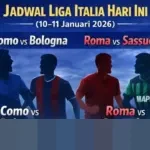 Serie A Pekan ke-20: Como Hadapi Bologna, AS Roma Tantang Sassuolo di Jadwal Liga Italia Malam Ini