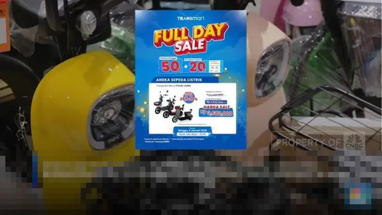 Transmart Gelar Full Day Sale, Tawarkan Diskon Besar Sepeda Listrik hingga Rp 2,7 Juta